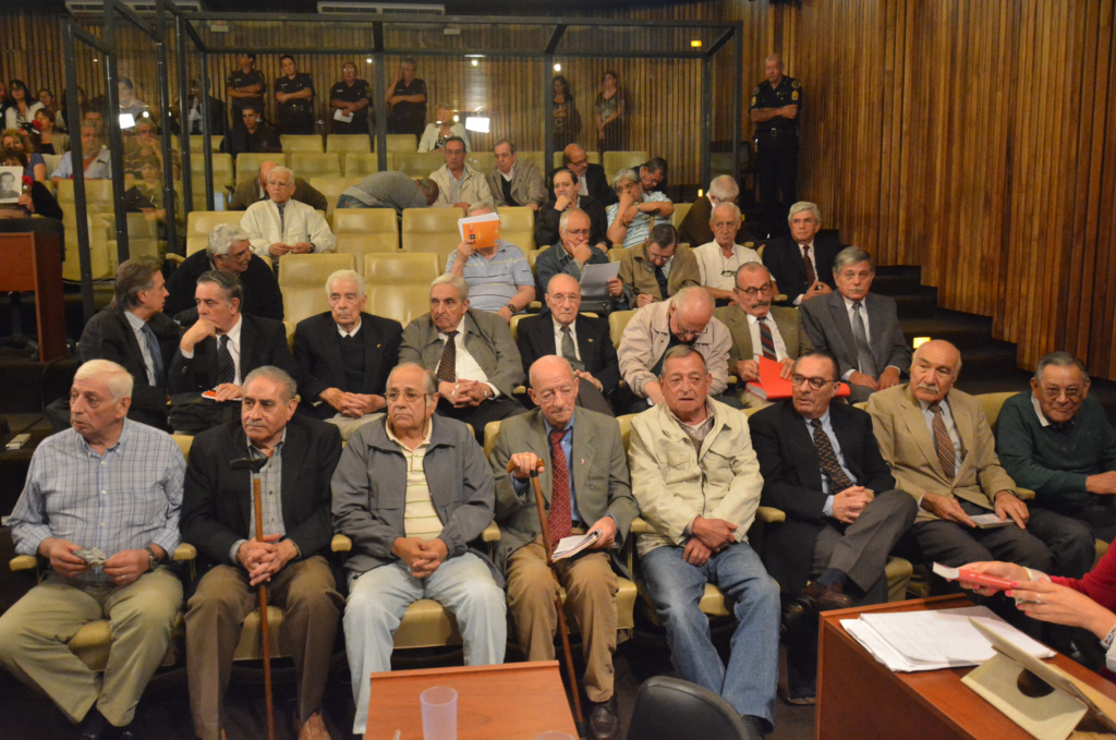 Telam Córdoba 12/04/2014 En la audiencia 125 del mega juicio por delitos de lesa humanidad cometidos en La Perla y en el campo La Ribera, se incorporan 5 nuevas causas y 11 imputados nuevos 12/04/2014 foto Irma Montiel
