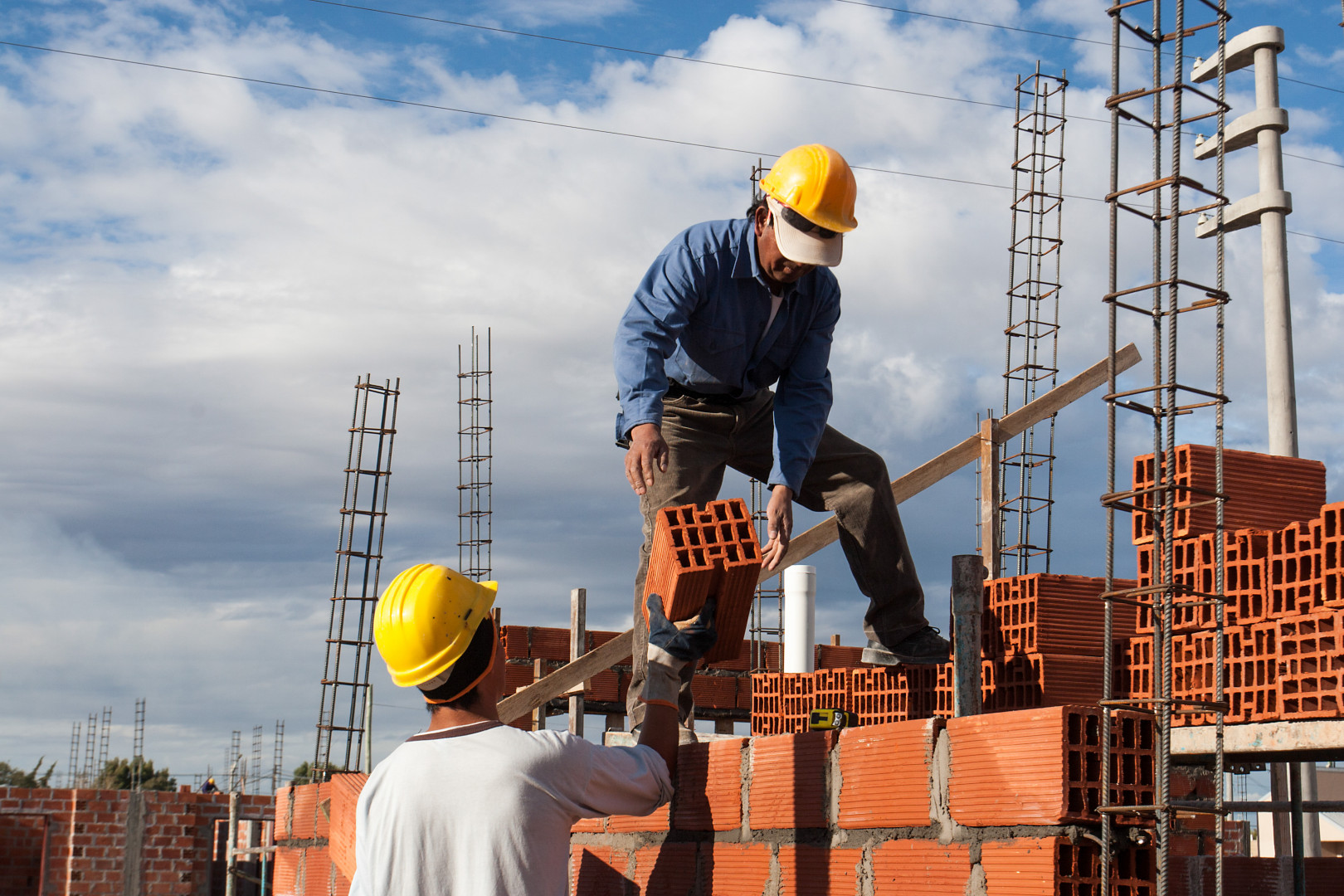 trabajadores construccion