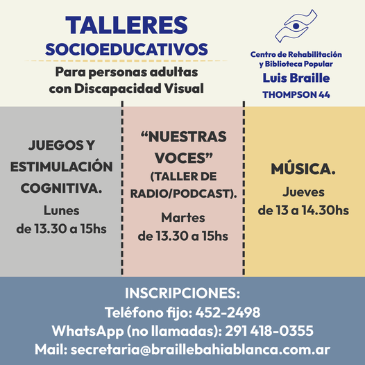 flyer taller braile